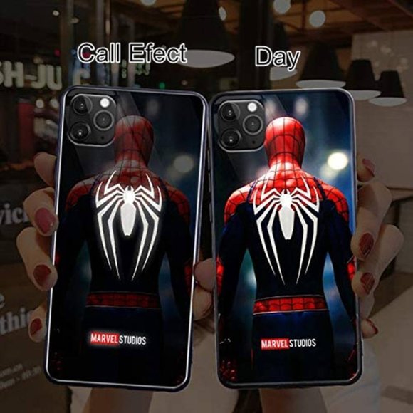 LED Smart Luxury iPhone 13 Series Shockproof Marvel Avengers Cases - Picture 3 of 6